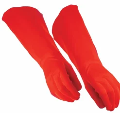 Adult Red Hero Gauntlet Gloves Costume Accessory