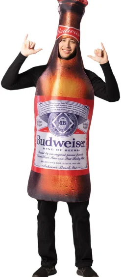 Adults Anheuser-Busch Budweiser Beer Bottle Costume