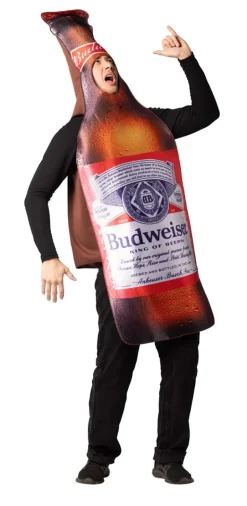 Adults Anheuser-Busch Budweiser Beer Bottle Costume