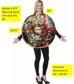 Adults Chocolate Donut with Sprinkles Costume