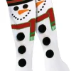 Adults Christmas Snowman Socks Costume Accessory