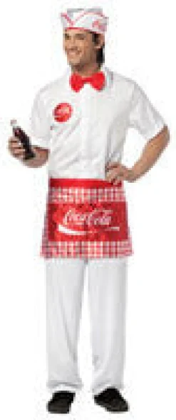 Adults Coca-Cola Soda Jerk Costume