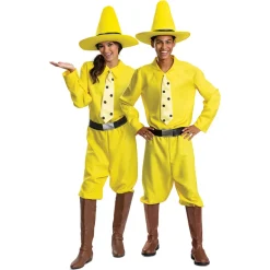 Adults Curious George Person In The Yellow Hat Costume