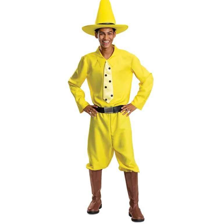 Adults Curious George Person In The Yellow Hat Costume