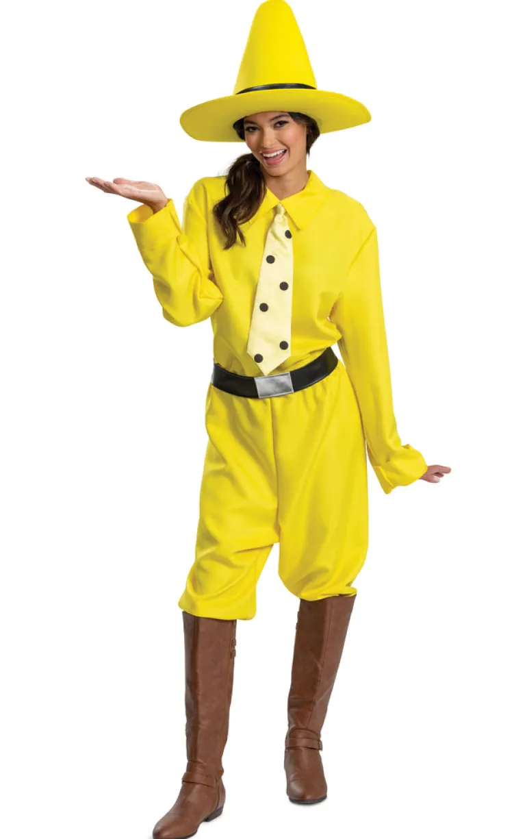 Adults Curious George Person In The Yellow Hat Costume