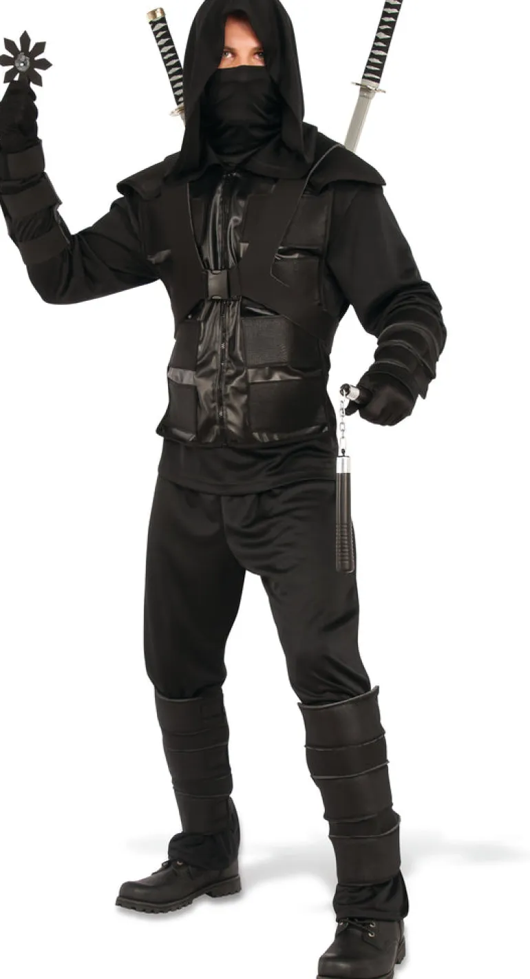 Adults Dark Black Ninja Costume