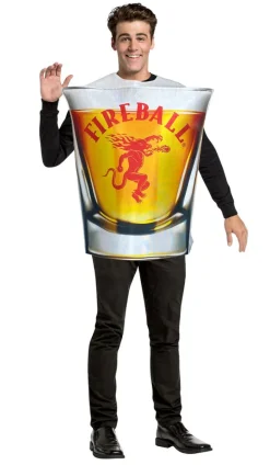 Adults Fireball Whiskey Shot Glass Costume