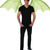 Adults Green Mechanical Dragon Wings Costume Accessory