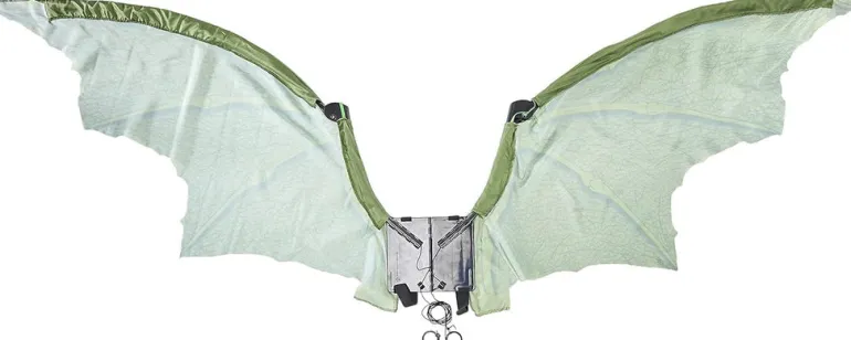 Adults Green Mechanical Dragon Wings Costume Accessory
