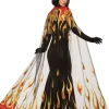 Adults Hell Fire Cape Costume Accessory