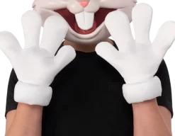Adults Looney Tunes Bugs Bunny Jumbo Cartoon Gloves Costume Accessory