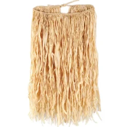 Adults Natural Tan Raffia Long Hula Skirt