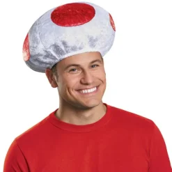 Adults Nintendo Red Mushroom Costume Hat