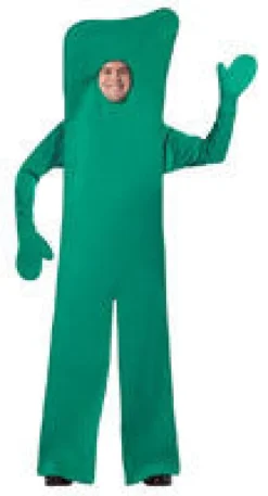 Adults Open-Face Gumby Costume