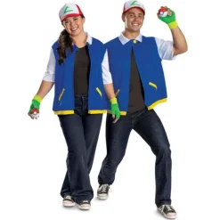 Adults Pokemon Ash Ketchum Costume Kit