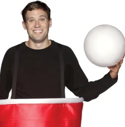Adults Red Beer Pong Cup Costume