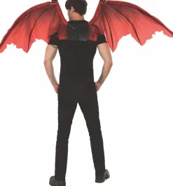 Adults Red Mechanical Devil Wings Costume Accessory
