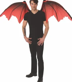 Adults Red Mechanical Devil Wings Costume Accessory