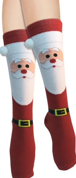Adults Santa Christmas Socks Costume Accessory
