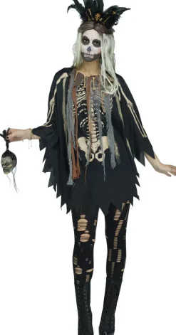 Adults Voodoo Witch Doctor Costume Poncho