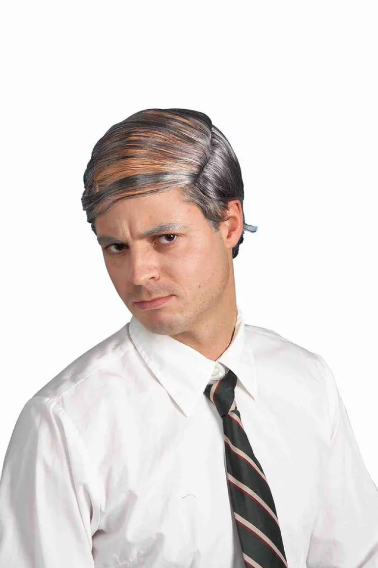 Bald Man Combover Costume Wig