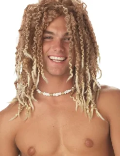 Beach Bum Surfer Costume Wig