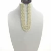 Beige Roaring 20's Bead Necklace