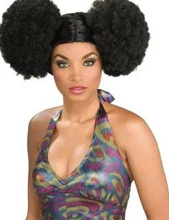 Black Afro Puff Wig