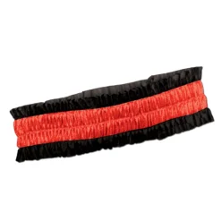 Black and Red Casino Dealer Carnival Barker Arm Band Garter Costume Accessory