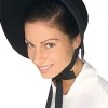 Black Colonial Felt Bonnet Costume Hat