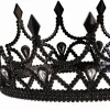 Black Dark Royalty Queen Crown Costume Accessory