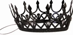 Black Dark Royalty Queen Crown Costume Accessory