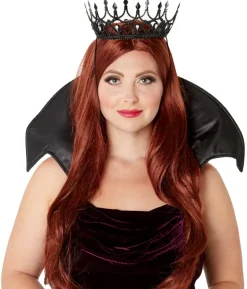 Black Dark Royalty Queen Crown Costume Accessory