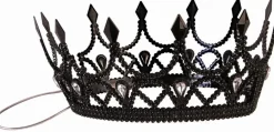 Black Dark Royalty Queen Crown Costume Accessory