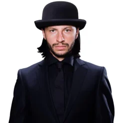 Black Derby Bowler Hat