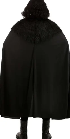 Black Medieval Viking Wolf Clan Warrior Cape Costume Accessory