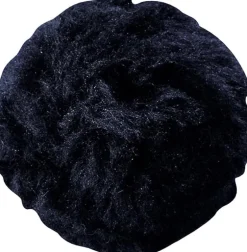 4" Black Plush Fluffy Bunny Tail