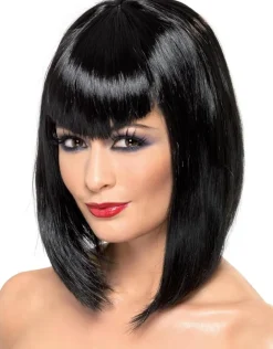Black Vampira Costume Wig