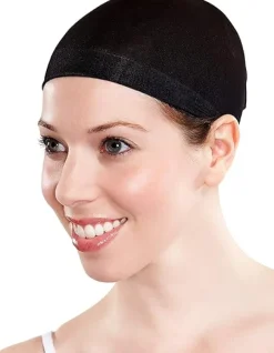 Black Wig Cap