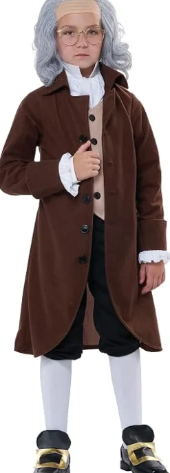 Boys Benjamin Franklin Colonial Man Costume