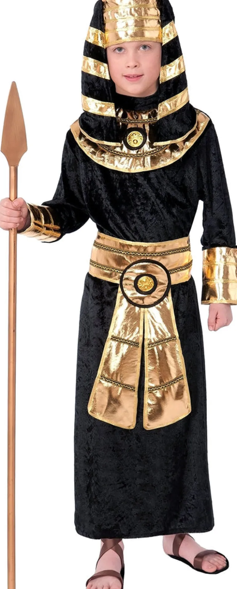 Boys Black Egyptian Pharaoh Costume