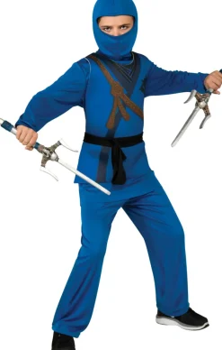Boys Blue Ninja Costume