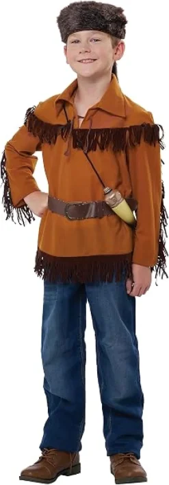 Boys Davy Crockett Frontier Man Costume