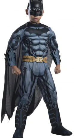 Boys Deluxe Muscle Chest Batman Costume
