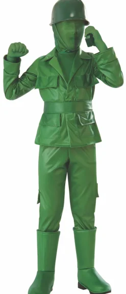 Boys Green Army Man Costume
