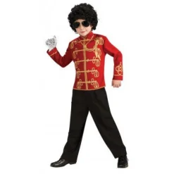 Boys Michael Jackson Red Military Jacket