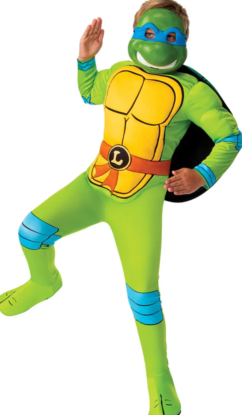 Boys Nickelodeon Retro Classic Teenage Mutant Ninja Turtles Leonardo Costume