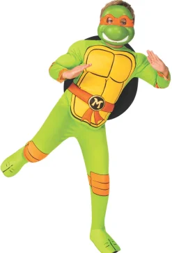 Boys Nickelodeon Retro Classic Teenage Mutant Ninja Turtles Michelangelo Costume