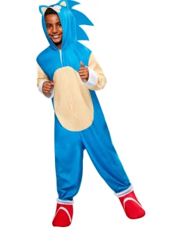 Boys Oversized Sonic Jumpsuit Costume