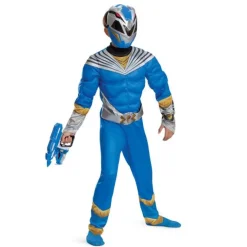 Boys Power Rangers Cosmic Fury Blue Ranger Classic Muscle Costume
